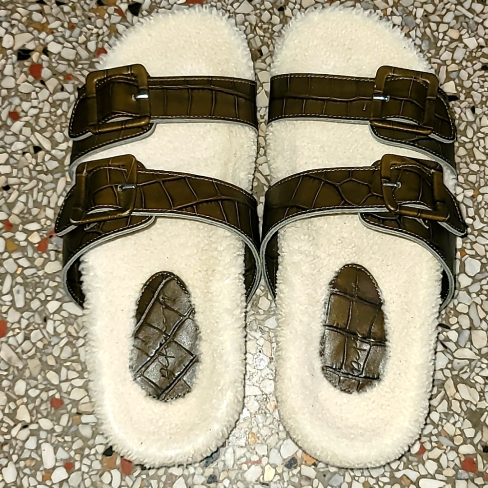 Definery Leather Slides